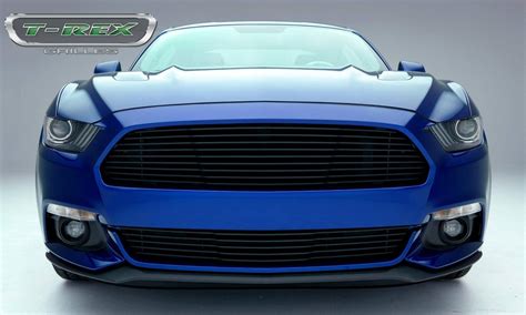 2015 2017 Mustang Gt Laser Billet Grille Black 1 Pc Replacement Pn