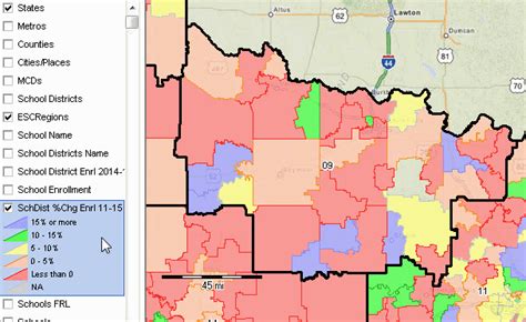 Texas School Districts 2010 2015 Largest Fast Growth