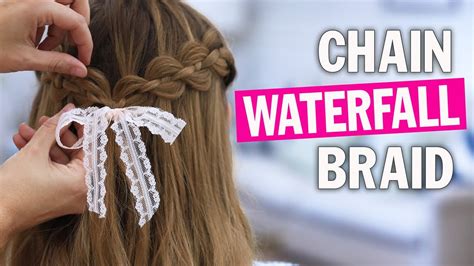 Chain Waterfall Braid Tutorial Cute Girls Hairstyles Youtube