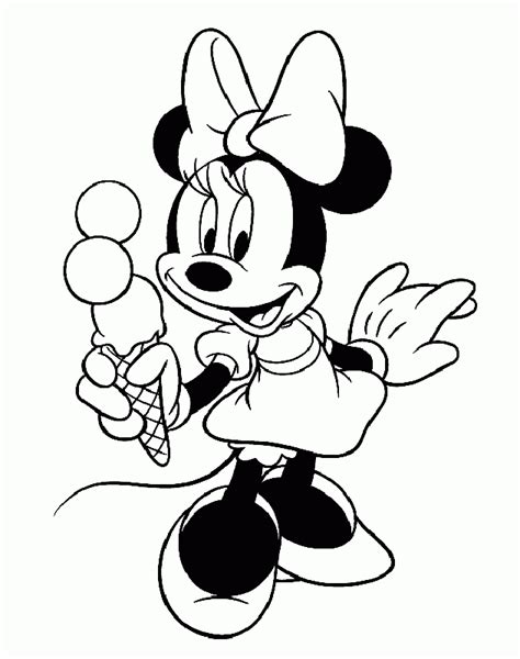 Detail Gambar Mewarnai Minnie Mouse Koleksi Nomer 36
