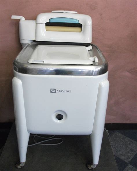 S Vintage Maytag Wringer Washing Machine On Wheels Etsy