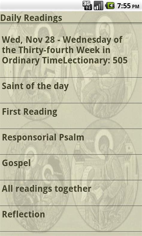 Catholic daily readings brings you daily gospel missal passages and online mass listings. Laudate - #1 Free Catholic App for Android - Free download ...