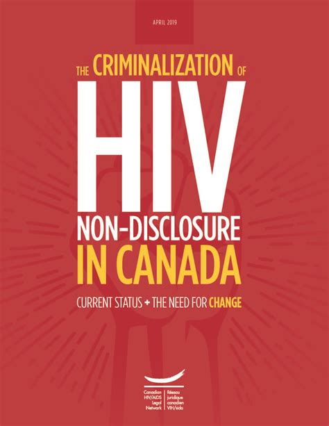 hiv criminalization — canadian hiv aids legal network