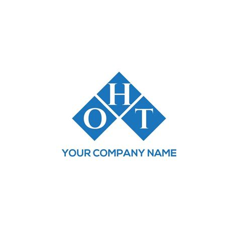 Oht Letter Logo Design On White Background Oht Creative Initials