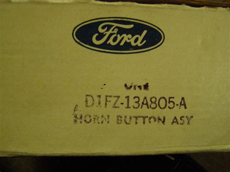 Nos 1971 1972 Ford Pinto Steering Wheel Horn Button Blue Ebay