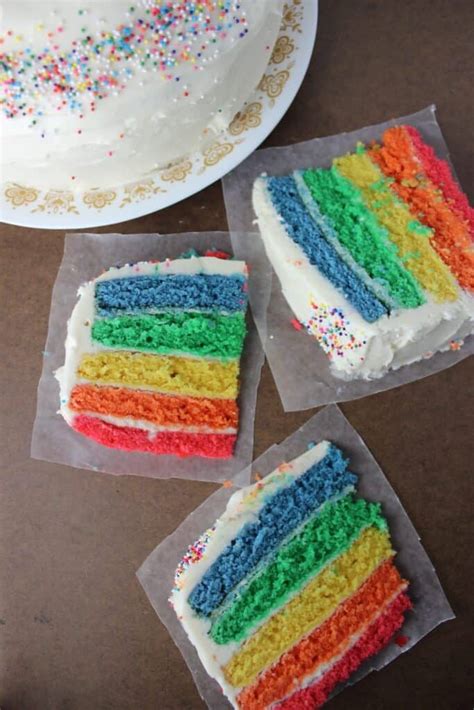 Vanilla Buttermilk Rainbow Cake