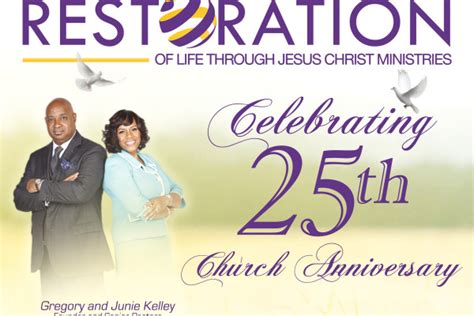 25th Church Anniversary Restoration Of Life Through Jesus Christ