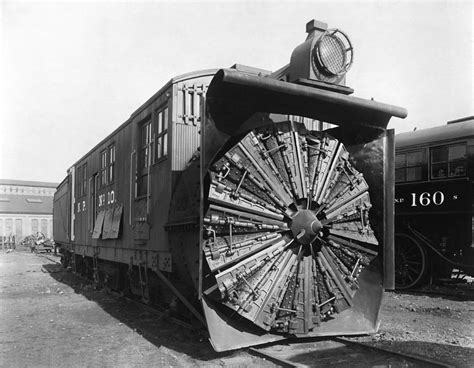 Railroad Rotary Snow Plow Photograph By Underwood Archives