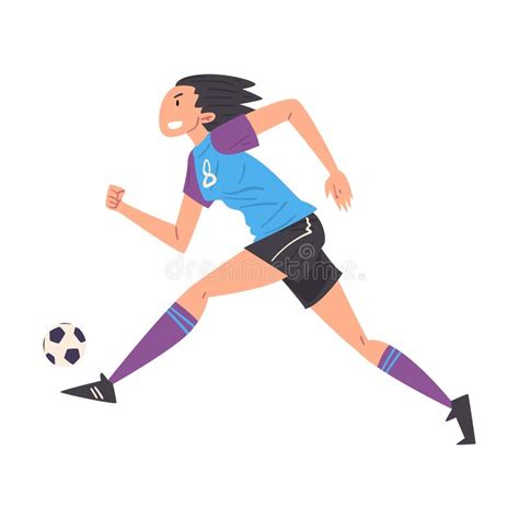 Girl Playing Soccer Stock Illustrations 1462 Girl Playing Soccer