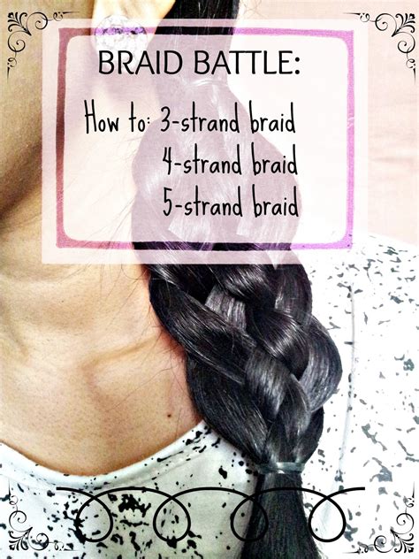 Who says side braids have to be boring? Battle of the braids: how to 3-4-5 strand braids - Miss Princess Diaries