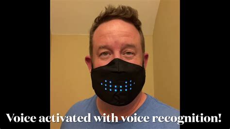 Voice Activated Led Face Mask Youtube