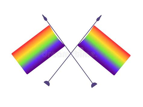 banderas de arco iris mes de orgullo lgbt ilustración del vector ilustración de orgullo