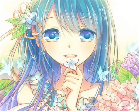 Adorible Girl With Blue Eyes Anime Anime Girl