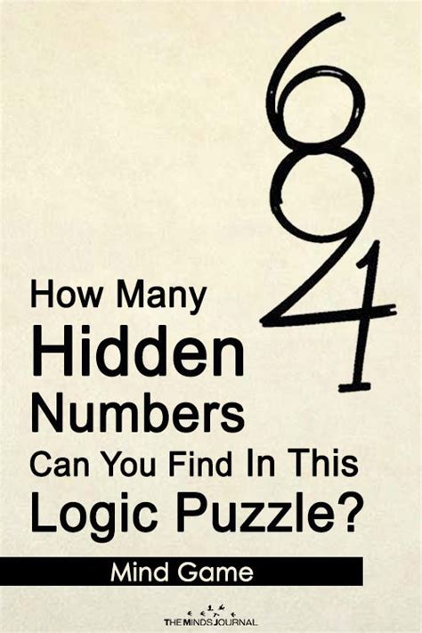 Hidden Number Puzzle How Many Numbers Can You Find In This Brain Teaser