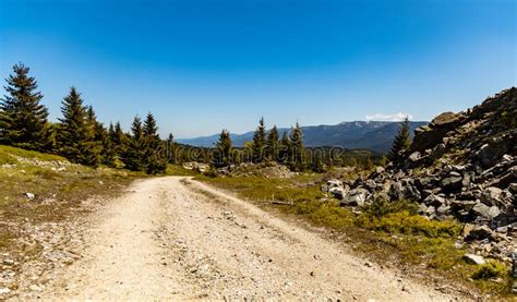 Long Mountain Trail In Jizera Mountains Stock Photo Image Of Scenic