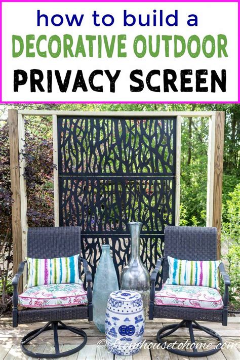 Privacy screens are a fun weekend build and a great way to use up scrap wood. How To Build A Decorative DIY Outdoor Privacy Screen ...