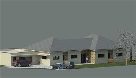 199 plans cotés à télécharger pour faire construire votre maison. Les Guigniers: Plan de masse et rendu de la maison
