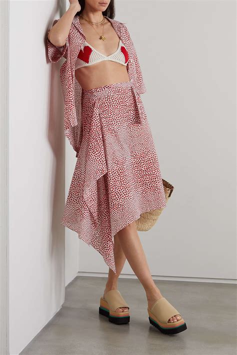 Stella Mccartney Crocheted Cotton Triangle Bikini Top Net A Porter