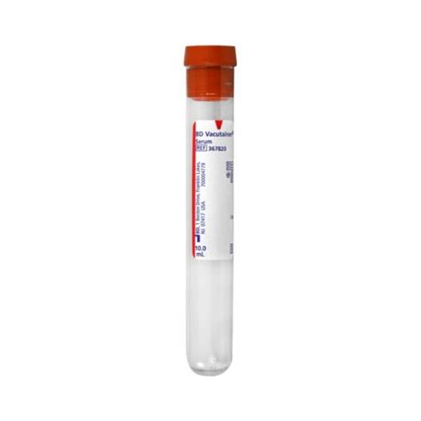 Bd Vacutainer Red Top Blood Collection Tubes Plastic Ml Bx