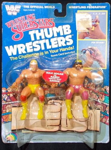 1985 Wwf Ljn Wrestling Superstars Thumb Wrestlers Hulk Hogan Vs Randy