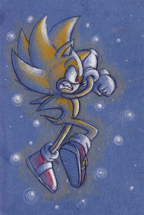 Super Sonic With Pencils By Adamis On Deviantart