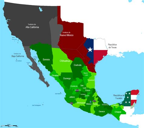 Filemapa De Mexico 1845png Wikipedia