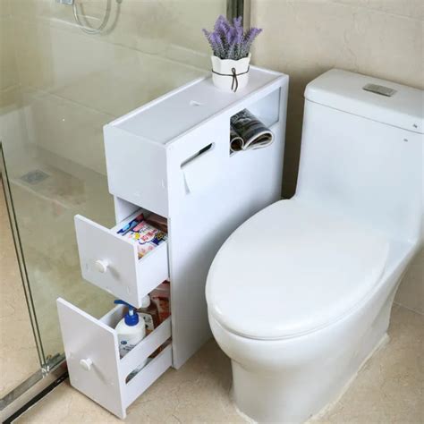 New Waterproof Bathroom Storage Rack Toilet Side Cabinet Bathroom Shelves Environmentally