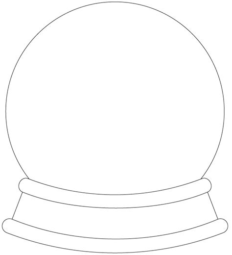 Snowglobe Coloring Pages Best Coloring Pages For Kids Digital