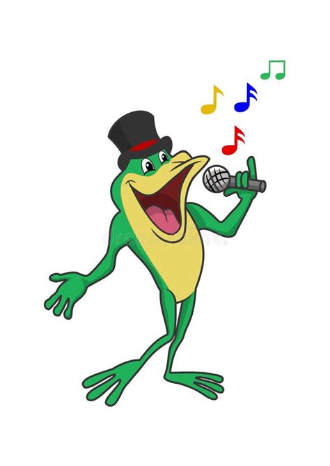 Frog Singing Drawing Stock Illustrations 56 Frog Singing Drawing