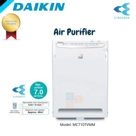 Daikin MC70TVMM Streamer Air Purifier With Wireless Remote Controller
