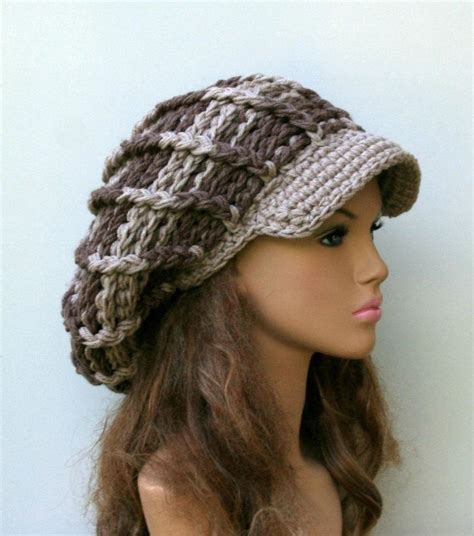 Instant Download Pdf Pattern Newsboy Hatpoofy Ribbed Slouchy Etsy