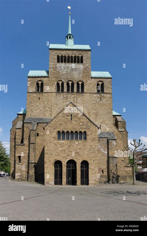 Minden Cathedral Minden North Rhine Westphalia Germany Euope Stock