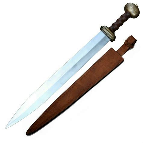Custom Handmade Steel Medieval Viking Short Sword Dagger With Leather