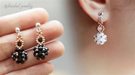 DIY Beaded Bead Earrings Easy To Make For Beginners Jewelry Making