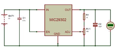 High Current Low Dropout Voltage Regulator Circuit Using Mic29302