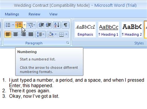 How To Create Numbering Format In Word Templates Printable Free