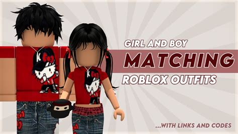 Matching Roblox Outfits Girl And Boy W Codes And Links Itslxse