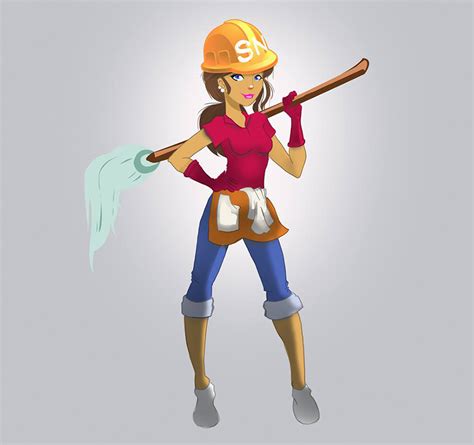 Cleaning lady and company home facebook. Feminine, Modern, Cleaning Service Illustration Design for ...