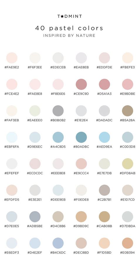 8 Pastel Color Palettes Inspired By Nature — Design Resources And