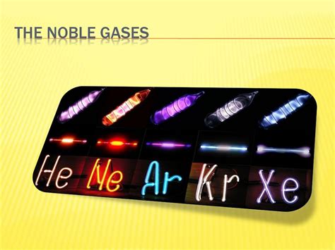 The Noble Gases Ppt Download