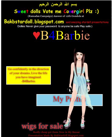 B4barbie Stardoll Presentation