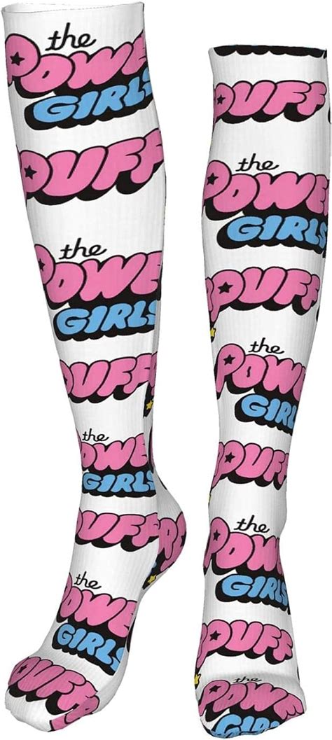 Djngn The Powerpuff Girls Unisex Fashion Thigh High Socks Warm Long Tube Stockings Sports Gym