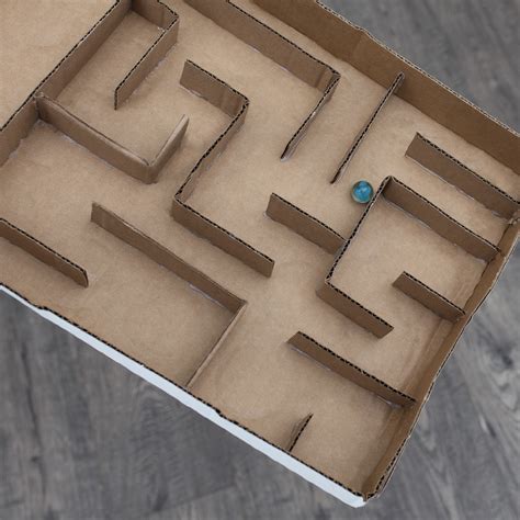 Upcycled Marble Maze Using Cardboard