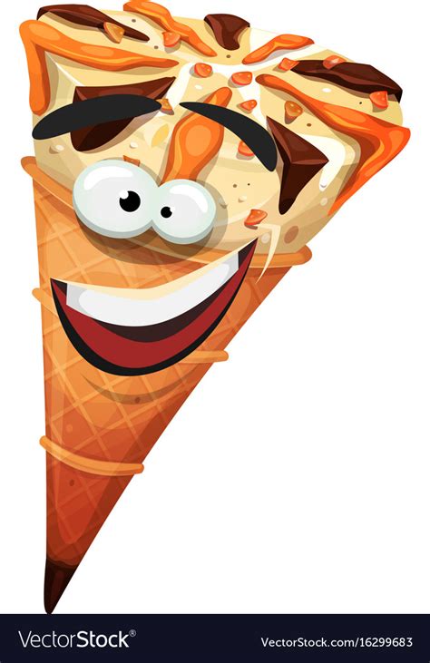 Ice Cream Cone Character Royalty Free Vector Image