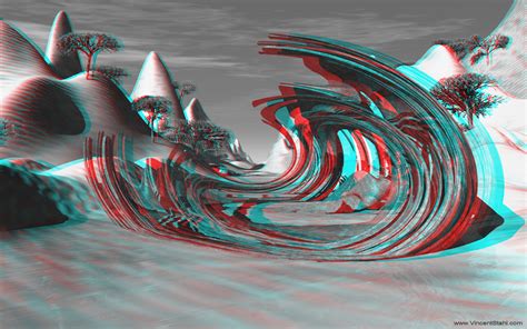 Clear Water Green 3d Stereo Anaglyph Image Redcyan Mono