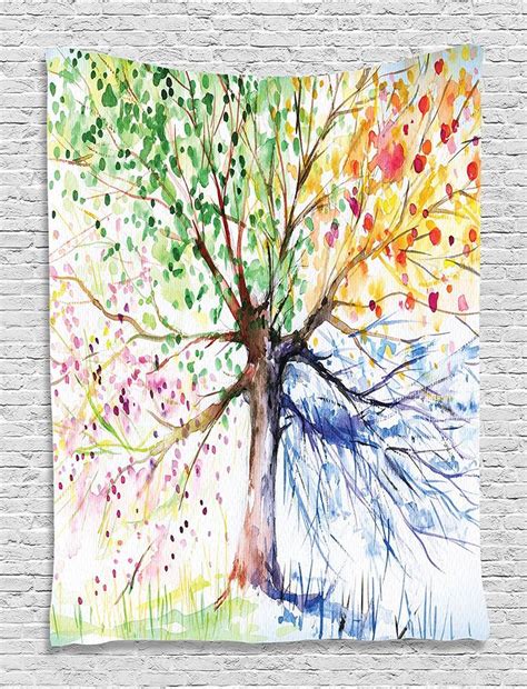 Tapestry Four Seasons Abstract Modern Painting Artistic