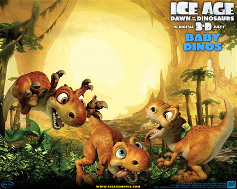 Baby Dinos From Ice Age 3 Desktop Wallpaper