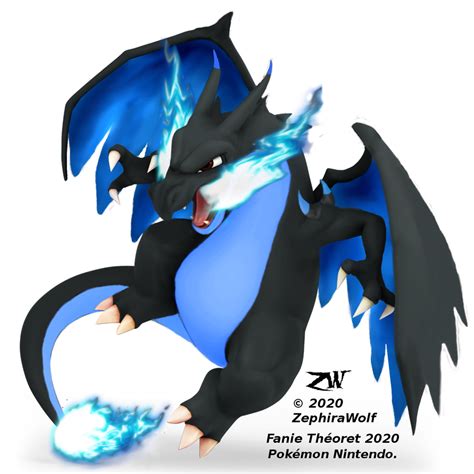 Mega Charizard X Pokemon By Zephirawolf On Deviantart