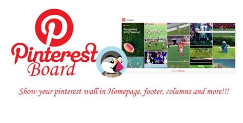 Prestashop Pinterest Board by shacker Pinterest Board is module that showsyour Pinterest wall or ...