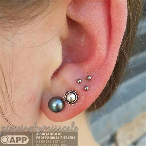 I Did Another One Of These Triple Earlobe Piercings Today On A Really